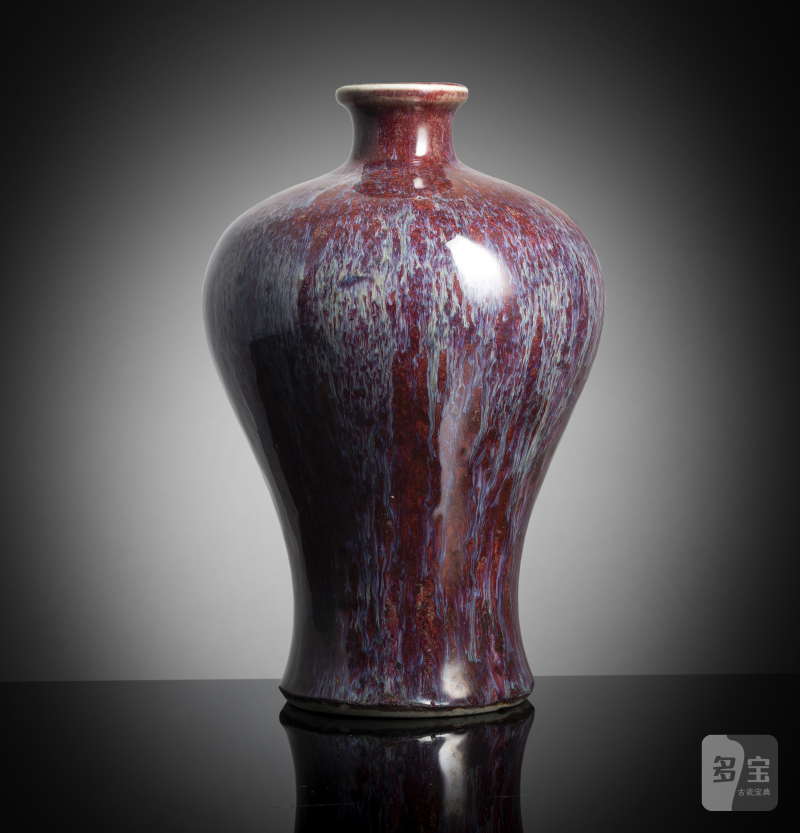 A Flambé-glazed porcelain meiping - 图3